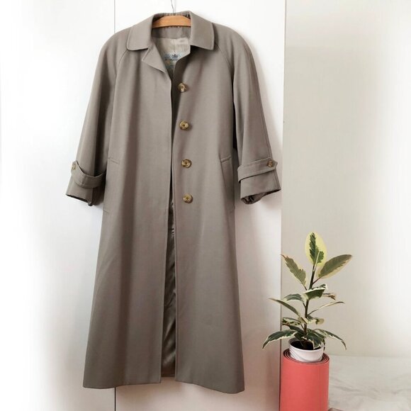 Vintage Wool Overcoat by Aquascutum - Picture 7 of 12